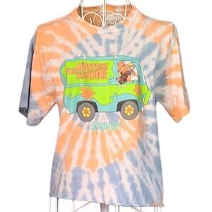 Tie dye Scooby-Doo Crop Top size Small